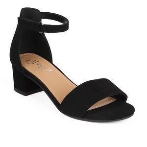 Y-not? GIRLS BLACK HIGH HEELS